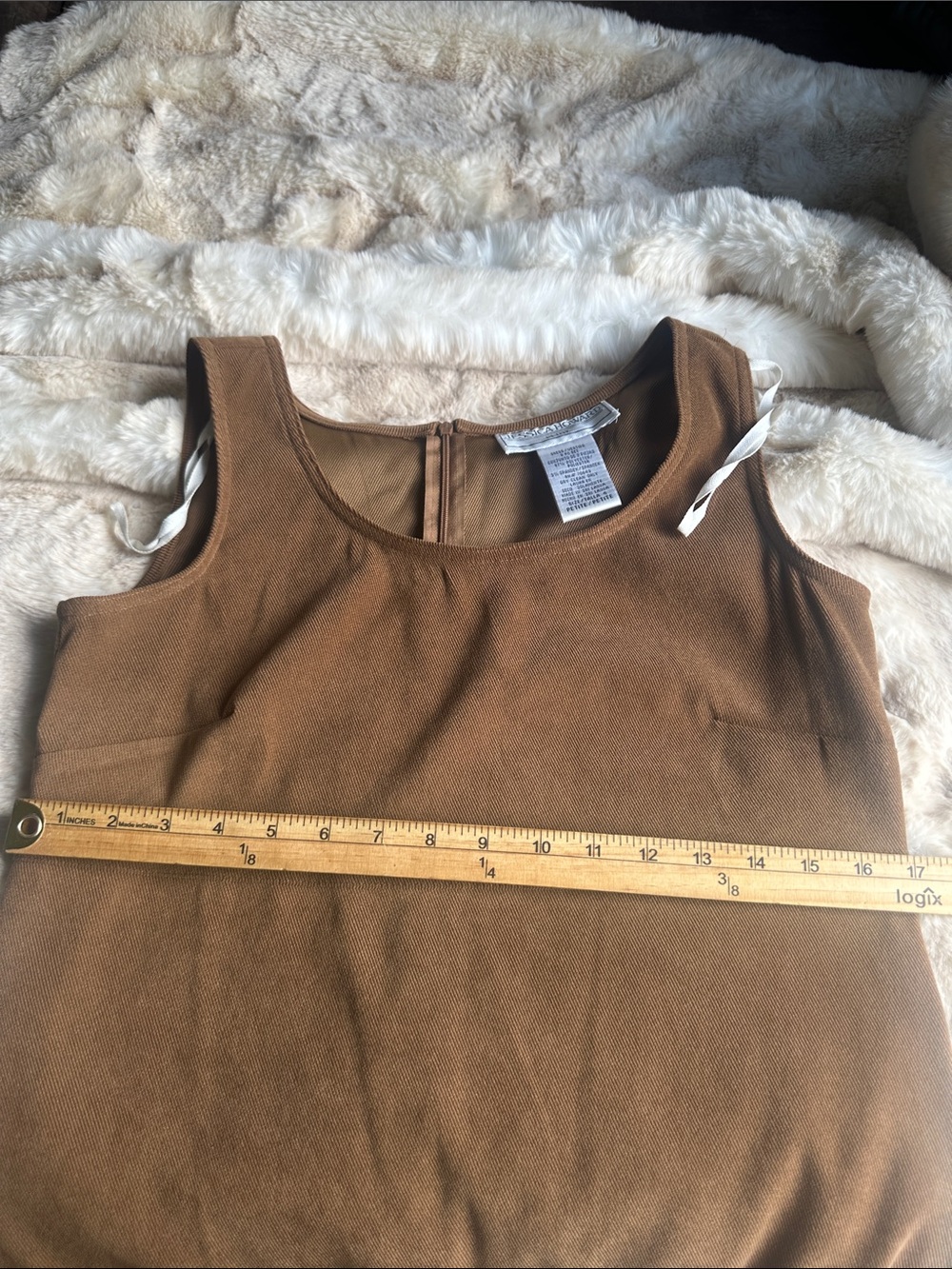 Jessica Howard vintage petite dress with Patterned Panel Jacket Sz 4P - Picture 12 of 15